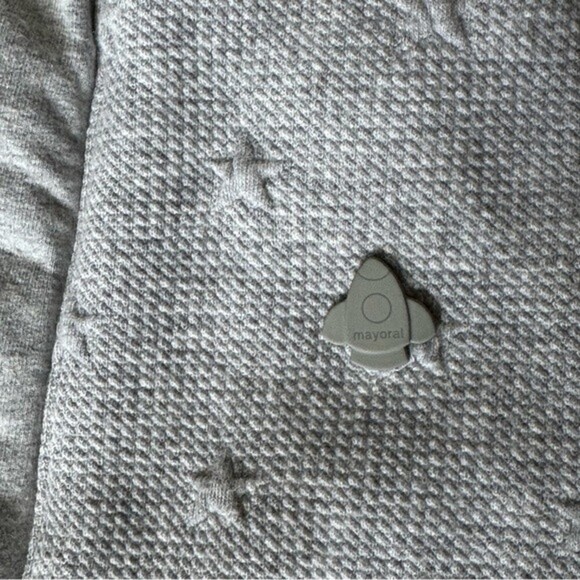 Mayoral Grey unisex Waffle Knit Fleece lined Pramsuit 3 months - Picture 7 of 7